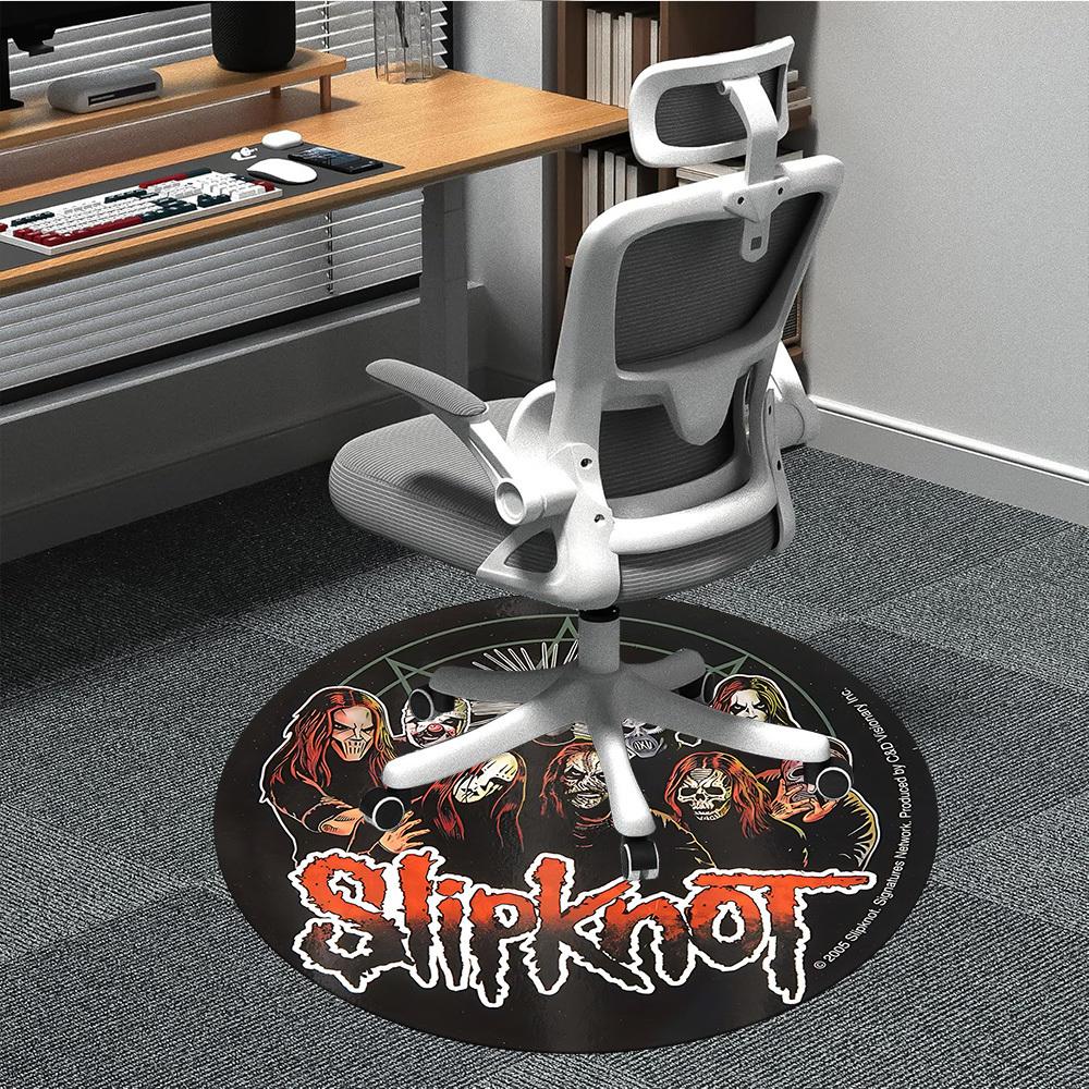 

1pc Slipknot Band Office Round Area Rug, Indoor Mat Suitable For Office, Under Office Chairs Bedroom Living Room Home Decor, Room Deco050 80cm by 80cm