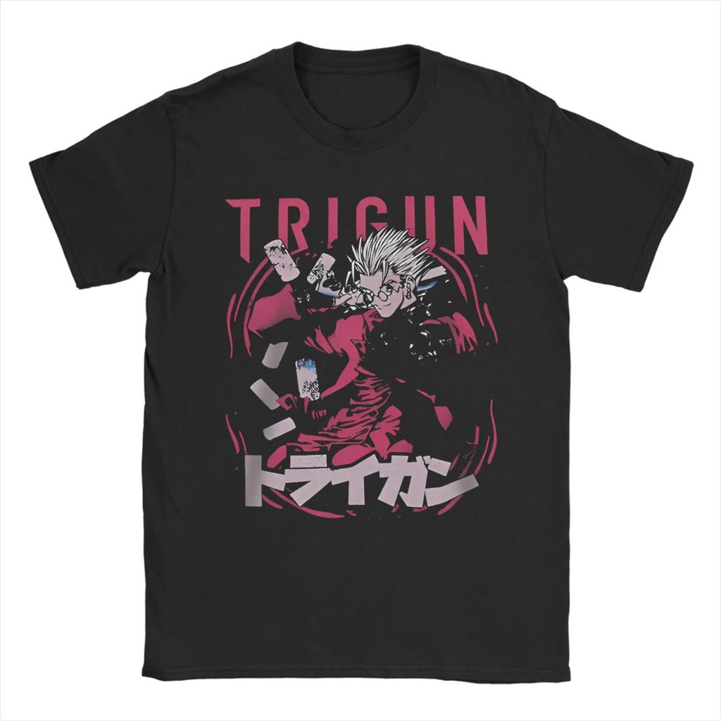 TRIGUN STAMPEDE Trigun Nicholas D Stampede Graphic Print TShirts Men Women Fashion Crewneck Cotton Tees Harajuku Oversized Tops