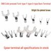 SNB Tin-plated Pure Copper U & Y-shaped Crimp Terminal, Solderless, 0.5-6 Sq Mm, Models SNB1.25/3.5/5.5