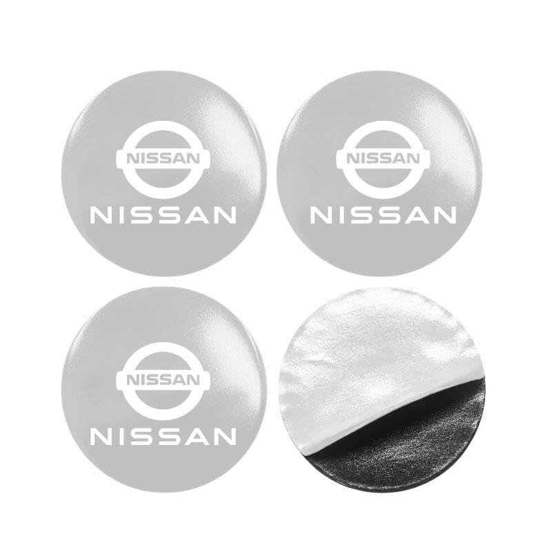 For Nissan ArR456/60/65mm Car Wheel Center Hub Cap Badge Sticker Cover For Nissan Rogue Pathfinder X-Trail GTR Note Juke Patrol Car Accessories