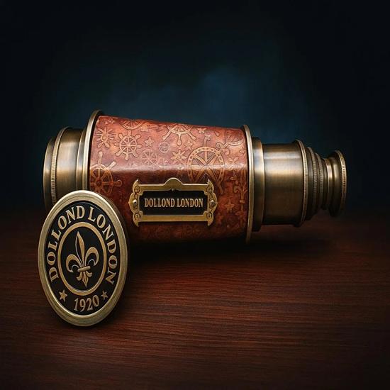 

Brass Dollond London 1920 Tapper Telescope Unique Gift for Christmas, Birthday Home Office Decor 50.8 cm