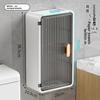 Multifunctional Household Wall-mounted Punch-free Flat Door Tissue Box Bathroom Storage Box Tissue Box Bathroom Transparent Wall-mounted Paper Box