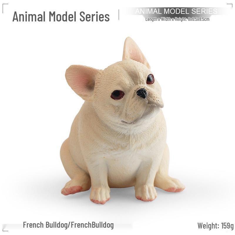 French Bulldog Simulation Model - Decorative Pet Dog Figurine Toy