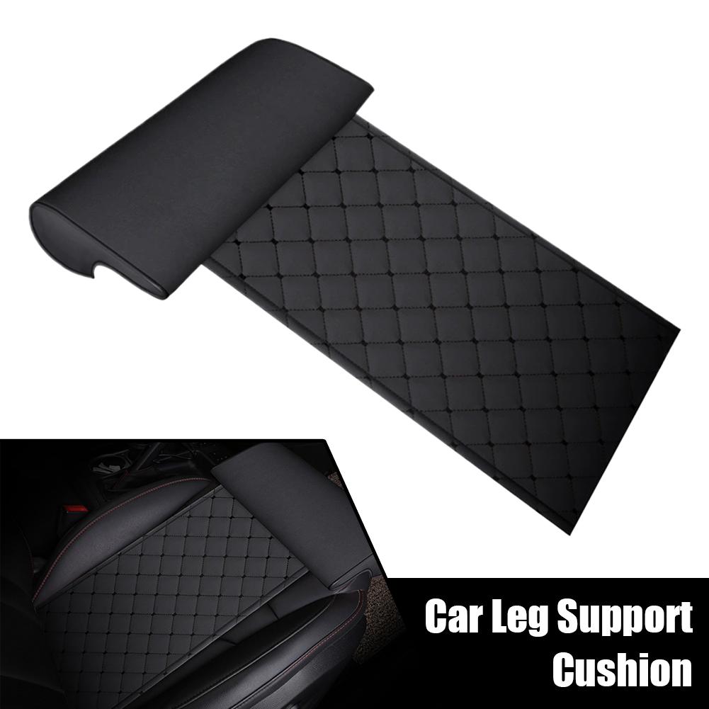 Universal Car Leg Support Cushion PU Leather Car Seat Extender Cushion Memory Foam Leg Support Pillow For Long-Distance Dri N3T3