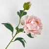 2 Heads Silk Peony Fake Flowers Silk Cloth Real Touch Artificial Flower Branch 68cm Length Fake Flowers Bouquet Home Decoration