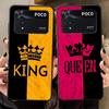Чохол для Xiaomi Poco F8 C61 C75 C71 M5 F1 X3 X4 X5 X7 Pro M3 M4 M7 F3 C50 Funda Чохол для телефону Корона Літери