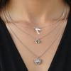 Elegant 3 Layer Women's Short Necklace Enhancing Collarbone Pendant Necklace Alloy Texture for Fashionable Ladies