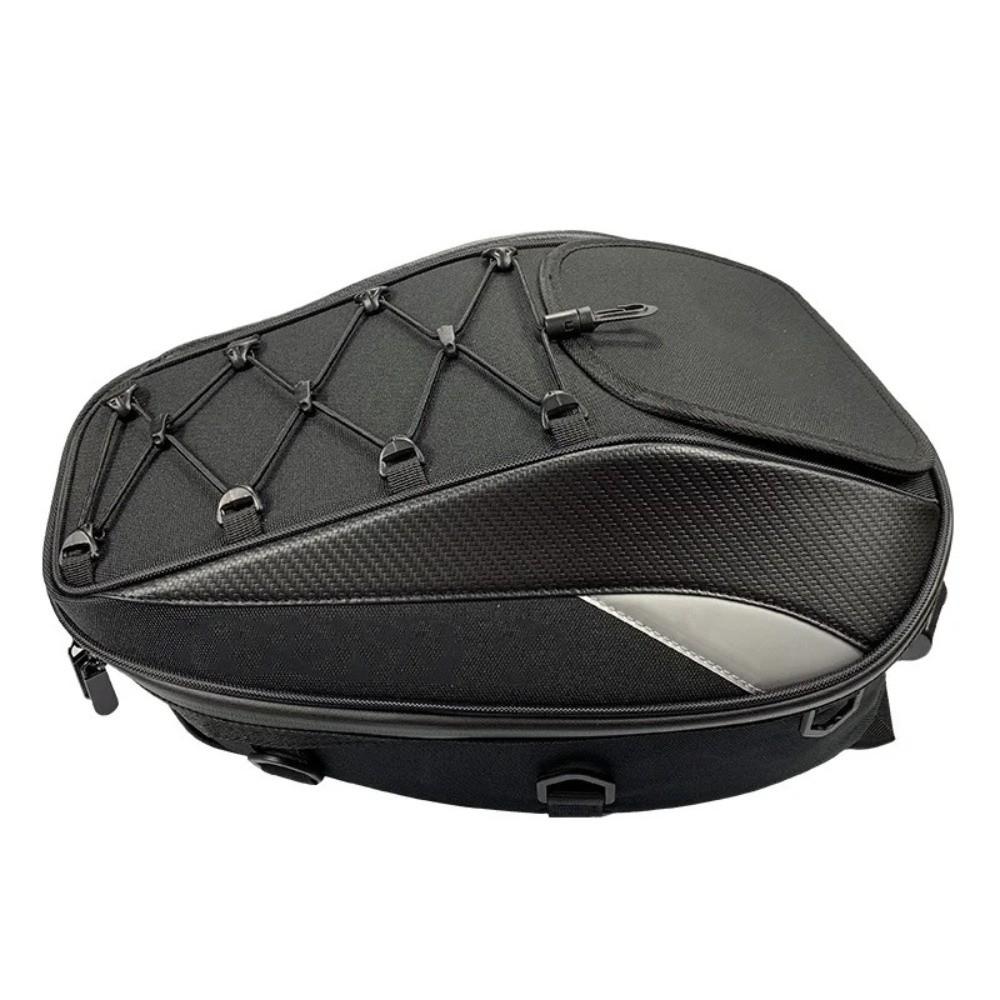 Large Capacity Motorcycle Tail Bag Waterproof Seat Bag Motorbike Rear Seat Bag  for Daily Ride