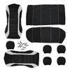 Front/Rear Car Seat Cushion Fabric Car Seat Cushion Cover Four Season Universal Auto Seat Protector Polyester Automobile Parts