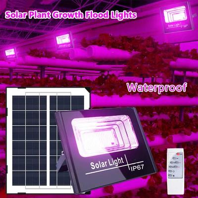 35W/60W Solar-LED-Wachstumslicht, wasserdichtes Vollspektrum-Flutlicht, Hydrokultur-Pflanzenlampe mit ferngesteuerter Phytolampe für das Wachstum der Aussaat