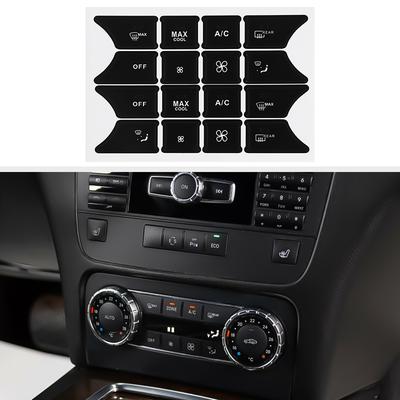 Auto Tasten Reparatur Aufkleber Matte Aufkleber für Mercedes Für Benz C-Klasse W204 S204 C204 Facelift SLK-Klasse R172 E-Klasse W212