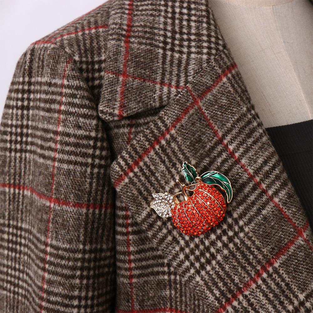 Creative Festival Halloween Exquisite Gift Women Brooch Suit Brooch Pumpkin Lapel Pins Corsage Pin
