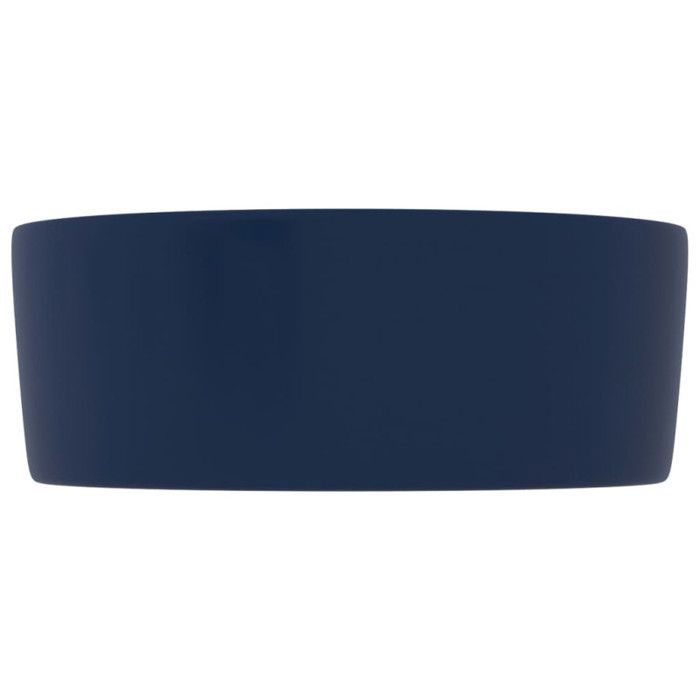 VidaXL Lavabo Rond de Luxe Vasque à Poser de Toilette Lave-mains de Salle de Bain Vestiaire Cuisine Maison Intérieur Bleu 147012