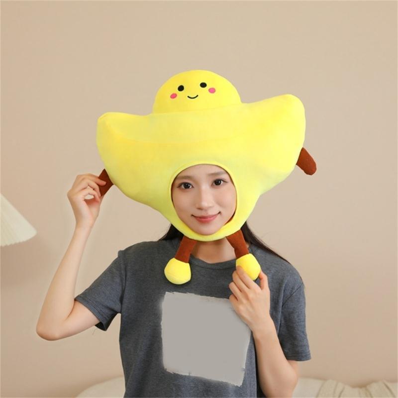 Kids Stretchy Pull On Embroidered Hat With Movable Limbs For Make Up Parties Indoor Outdoor Activity
