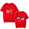ROSÉ & Bruno Mars APT Song‑Themed Graphic Print Hip‑Hop Vintage Short‑Sleeve Harajuku Fashion Women And Men T-Shirt