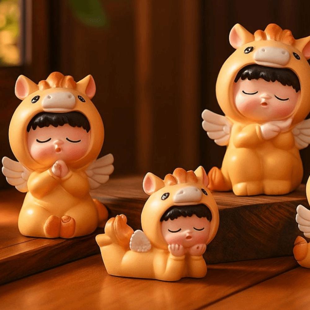 Creative Style Horse Baby Figurine Traditional Mini Snake Ornament  Spring Festival