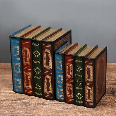 Vintage Fake Books For Decoration Retro Fake Book Bookshelf Decor Jewelry Box