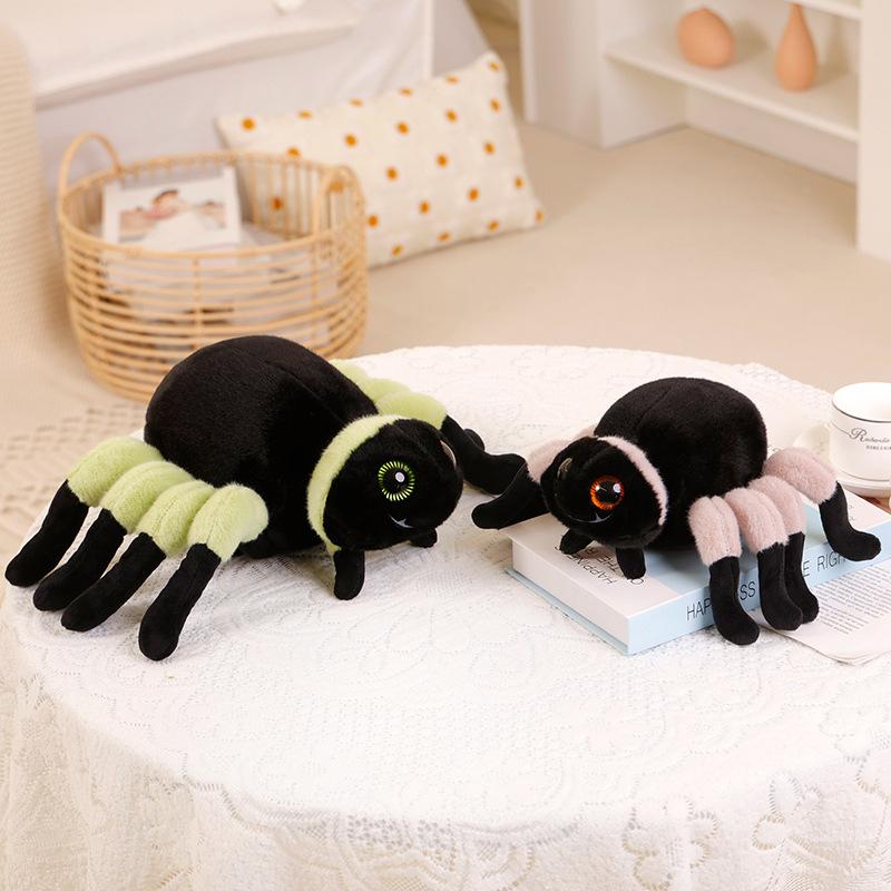 Simulation Big Spider Doll Plush Toy Black Spider Doll Boy Soothing Rag Doll Halloween Gift