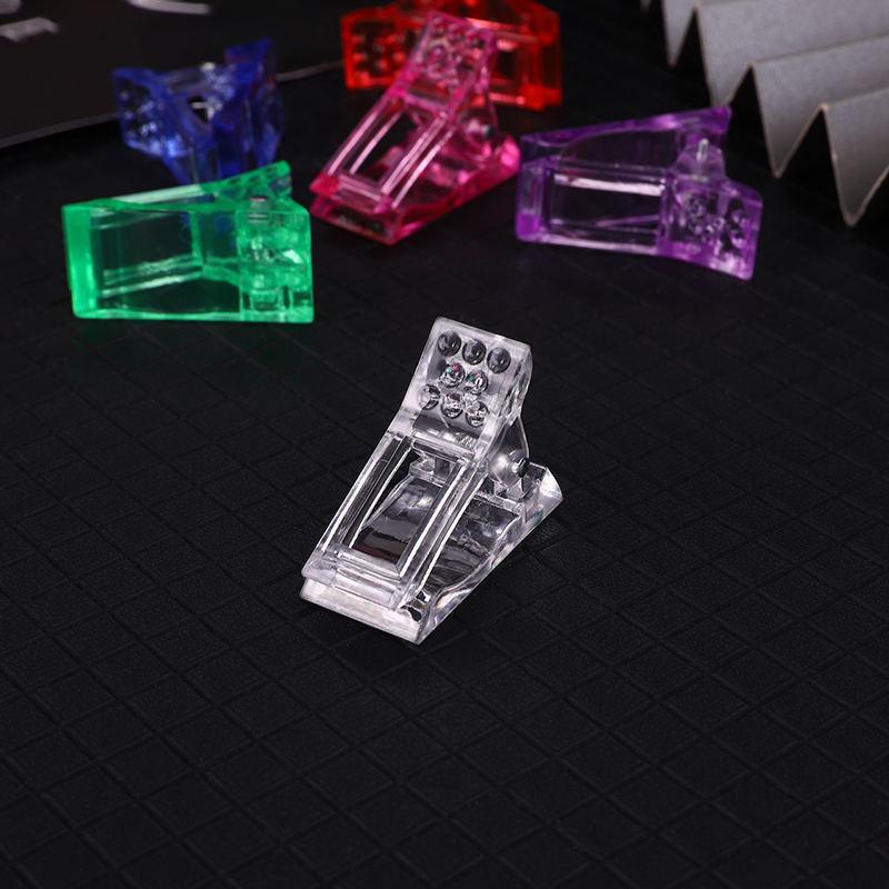 Crystal Clear Nail Shaping Clips for Gel Extension and Art