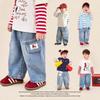 LUSONBABY Baby Boys' Loose Fit Denim Workwear Pants