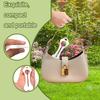 Poop Bag Clip Bone Shape Dog Poop Bag Hook Pet Carrying Supplies with Carabiner Portable Garbage Pouch Clip for Urban Travel