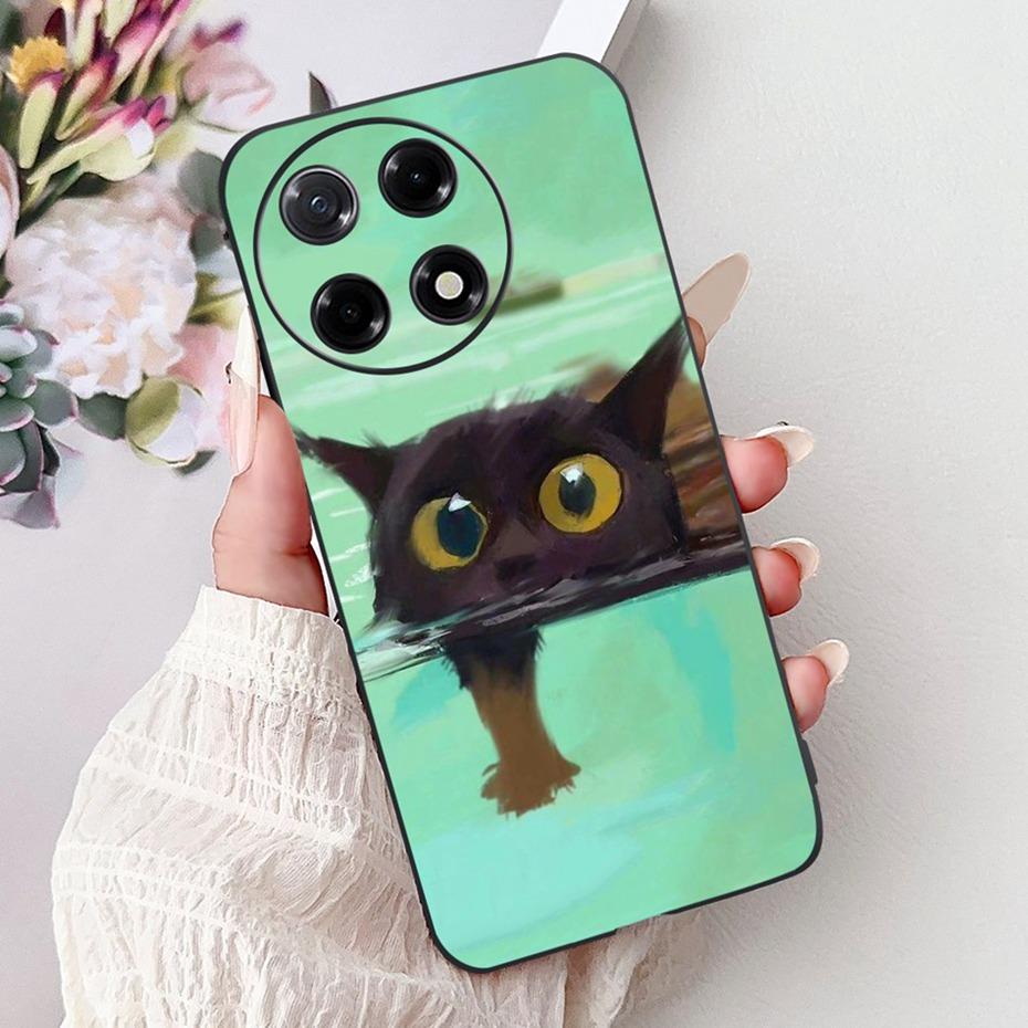 New Design Phone Case For Tecno Camon 30S Pro Camon30S CLA5 CLA6 Black Silicon Soft TPU Back Cover For Camon 30S 30SPro 4G