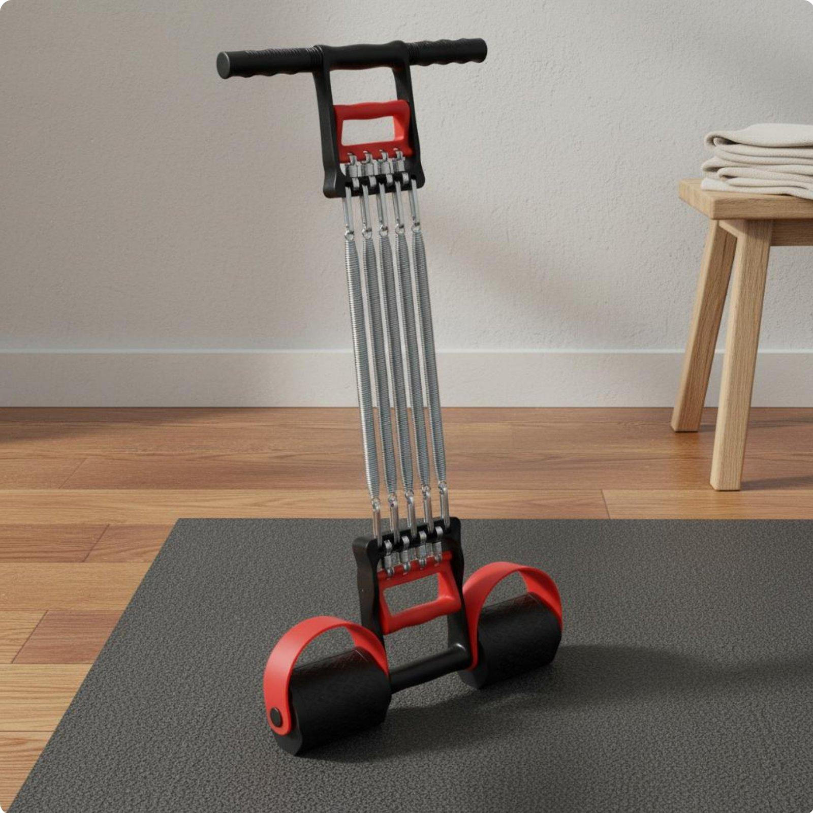 Chest Expander Situp Aid MultiFunctional Spring Puller NonSlip Pedals Resistance