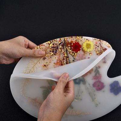 DIY Crystal Epoxy Mold Creative Handmade Mirror Color Palette Drawing Board Silicone Mold