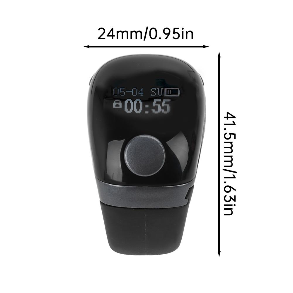 S7 Adjustable Smart Ring Counter Tally Counter Digital Electronic Finger Ring with Self-locking Battery Time Display