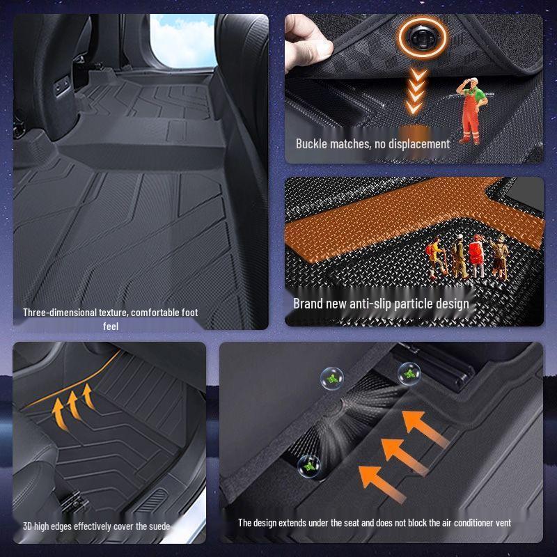 Waterproof TPE Floor & Trunk Mats for Changan Oshan Z6/Z6iDD - Full Coverage