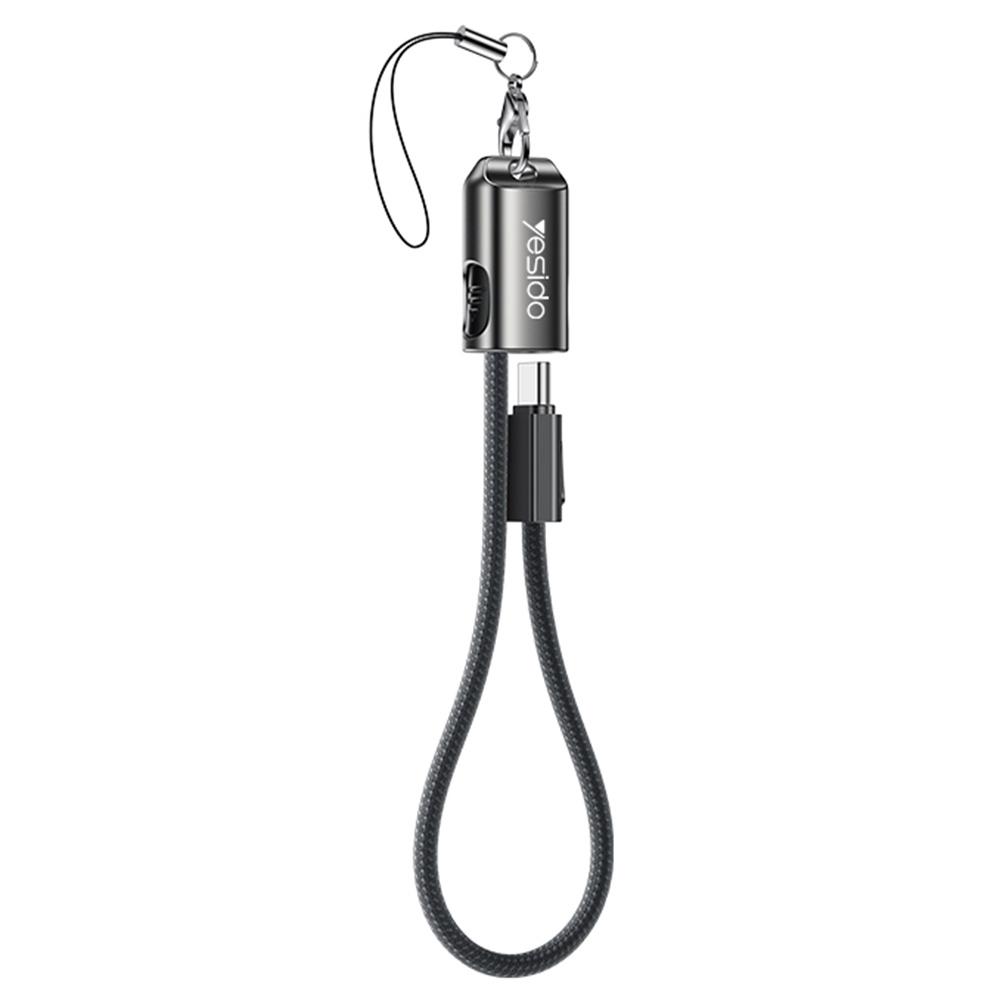 

YESIDO CA177 20cm USB C to USB C Data Cable PD 60W Fast Charging Wire with Lanyard A