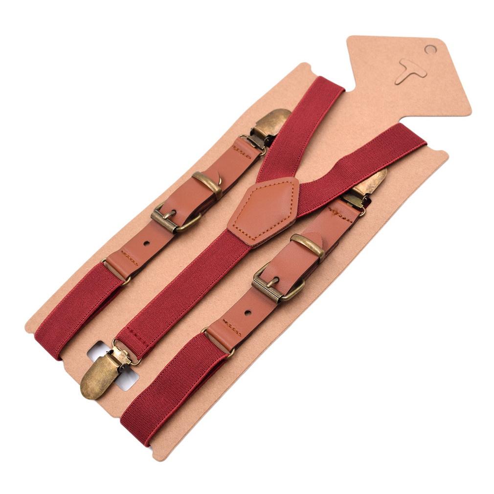 Unisex Y Back Suspenders 3 Clips Adjustable Elastic Braces for Adult Kids