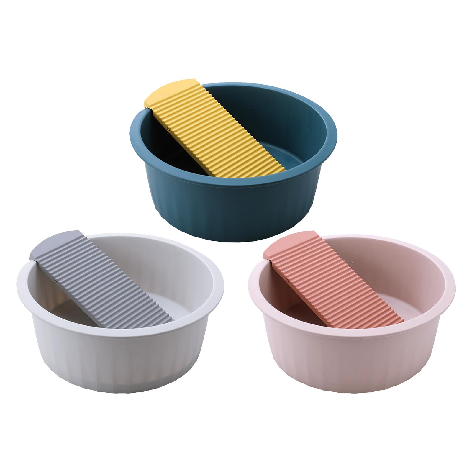 Laundry Basin Laundry Hand Washing Board for Clothes Convenient and Compact, rosa
