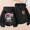Anime Chainsaw Man Makima Reze Power Himeno Grafik Reißverschluss-Hoodie Herren Damen Kleidung Mode Lässig Übergroße Zip-Up Jacke Mantel