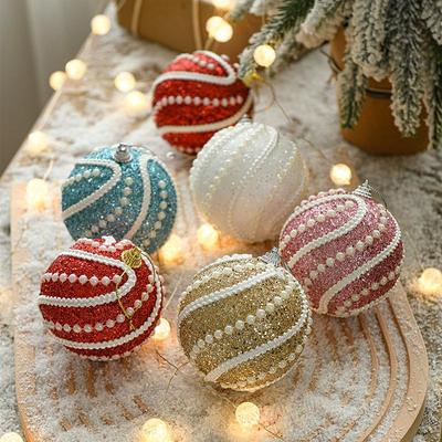 Gangheng 8CM Pearl Foam Christmas Tree Decor Ball Ornament