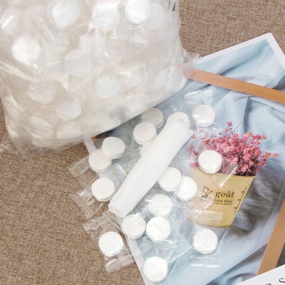 Makeup Washcloths Moistened Tissues Disposable Compressed Towel Tablets Tissue Face Cleansing Wipes