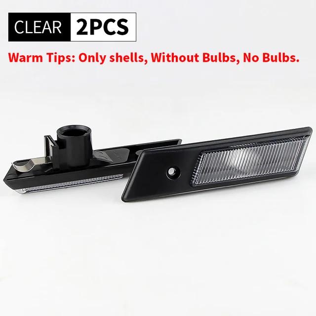 

2PCS Fender Side Marker Light Housing Covers For BMW 3 5 7 Series E36 E34 E32 Mod. Bj OEM# 63 13 8 357 047, 63 13 8 357 048