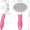 Brosse de Toilettage - SANAG - Autonettoyante - Poils Longs et Courts - Poignée Antidérapante - ABS Durable