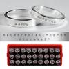 Professional Steel Letter Number Punches 3mm Leather Stamper Embossing Tool For Jewelry Making Leather Crafting Project