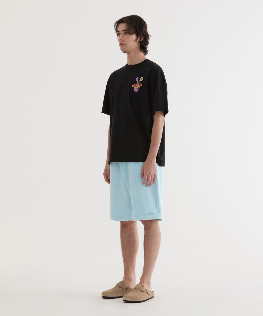 COVERNAT Regular Small Authentic Dyed Sweat Shorts Sky Blue
