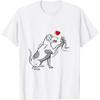 Dog Paw Hand Human Heart Love Labrador Retriever T-Shirt
