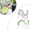 Artificial Wisteria Vines for Home Decor Realistic Faux Silk Garland Plants 180cm Length for Weddings and Parties