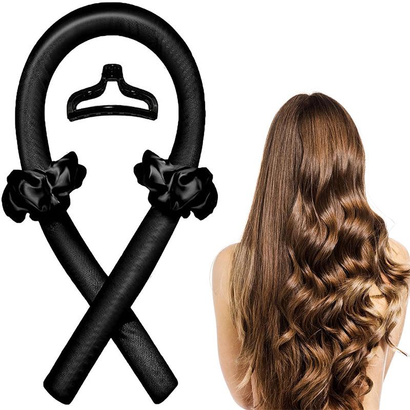 Cross-Border No-Heat Long Foam Sleep Hair Curler with Tie - Lazy Curler