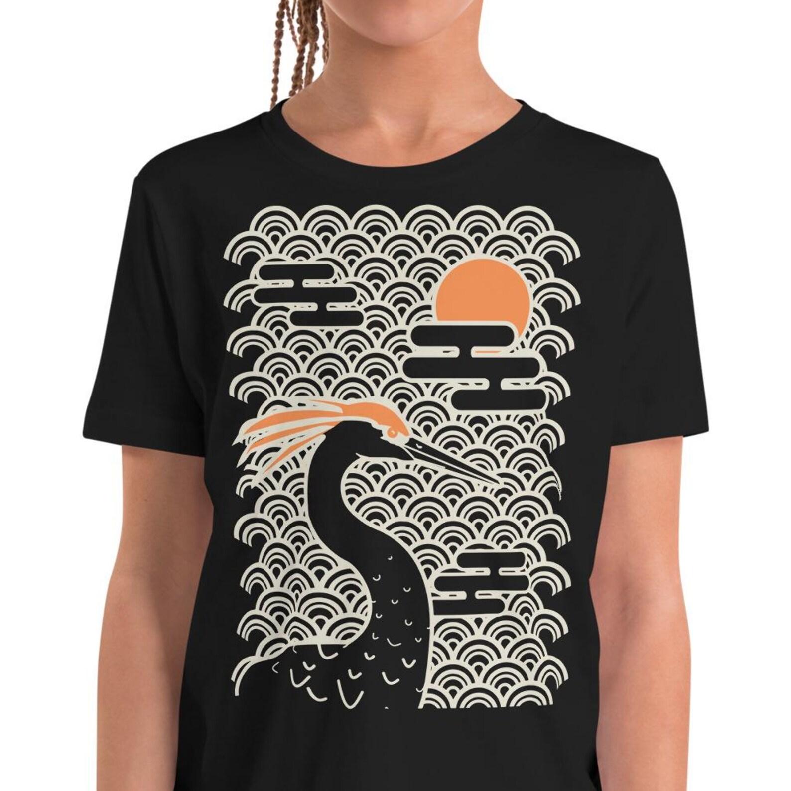crane, japan Youth Short Sleeve T-Shirt 4XL