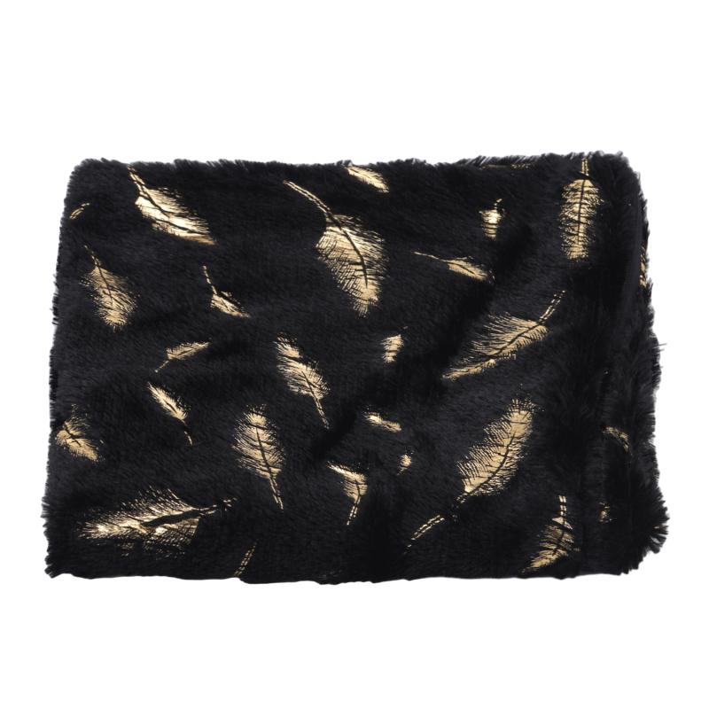 

Short Fleece Bronzing Plush Pillow Case Winter Warm Fluffy Sleeping Pillowcase Home Bed Cushion Pillow Cover 45*45cm чёрный