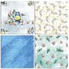 24 Sheets Winter Story Craft Paper Pads Cutting Dies Art Background Origami Scrapbooking Card Making.