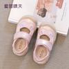 Size 26-33, Girls' Bag Head Sandals Summer 2025 New Children's Princess Style Shoes Soft-soled Summer Small Single Shoes