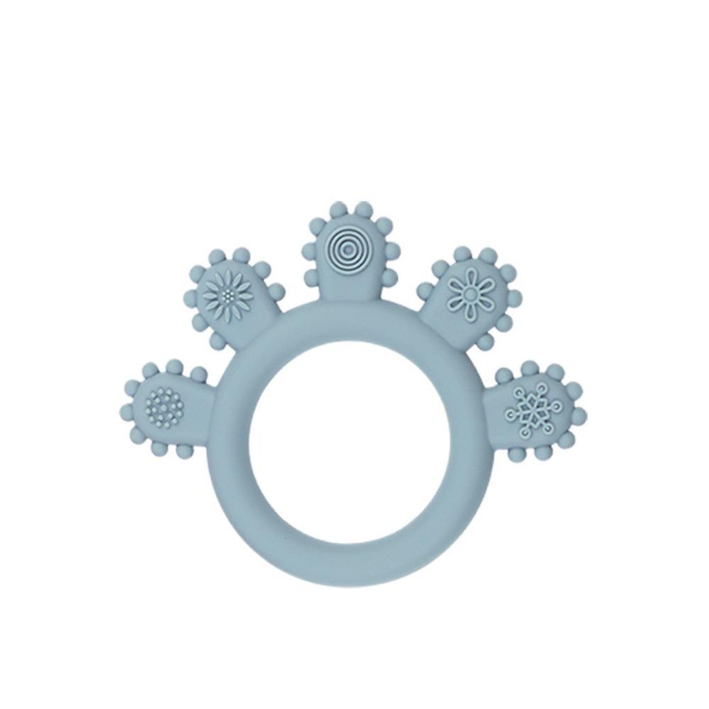 Food Grade Silicone Baby Teething Toys BPA Free Infant Chew Toys Silicone Teething Ring  Newborn