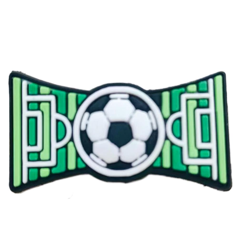Fotbalová série Croc DIY Odnímatelné Sponky na boty - Měkké Gumové Dekorace na Dřeváky