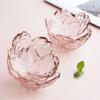 Sakura Glass Soy Sauce Dish Japanese-style Cherry Blossoms Condiment Dipping Bowls Small Sushi Dumplings Appetizer Plates